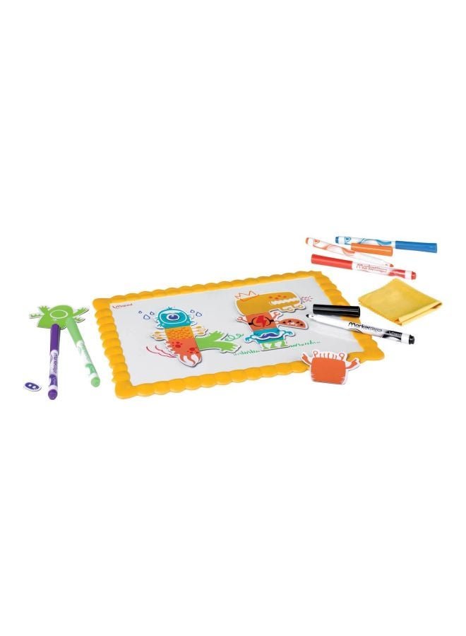 Maped 9-Piece Creative Artist Magnetic Board Kit Yellow/White/Orange