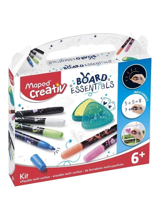 Maped 7-Piece Board Essentials Multi-Surface Marker Kit Multicolour