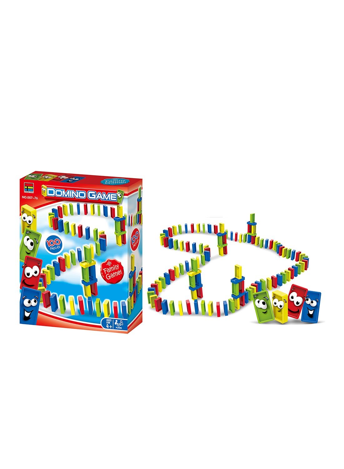 Kingso Toys 100-Piece Domino Family Game