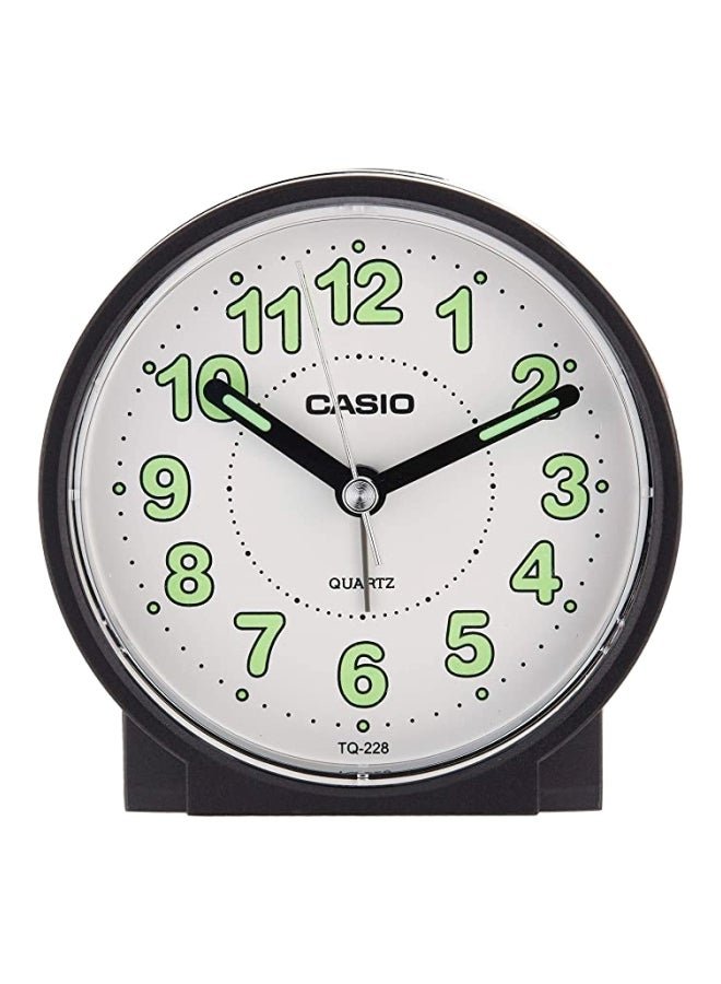 CASIO Analog Alarm Table Clock Black 87x87x36mm