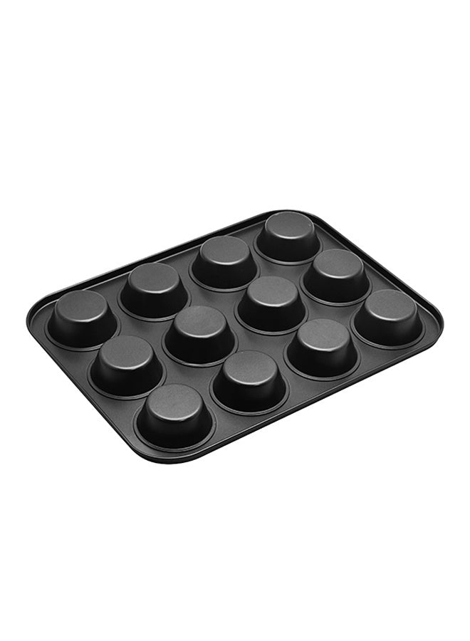 RK Non-Stick Muffin Tray Baking Pan 12 Cup black 35.5cm