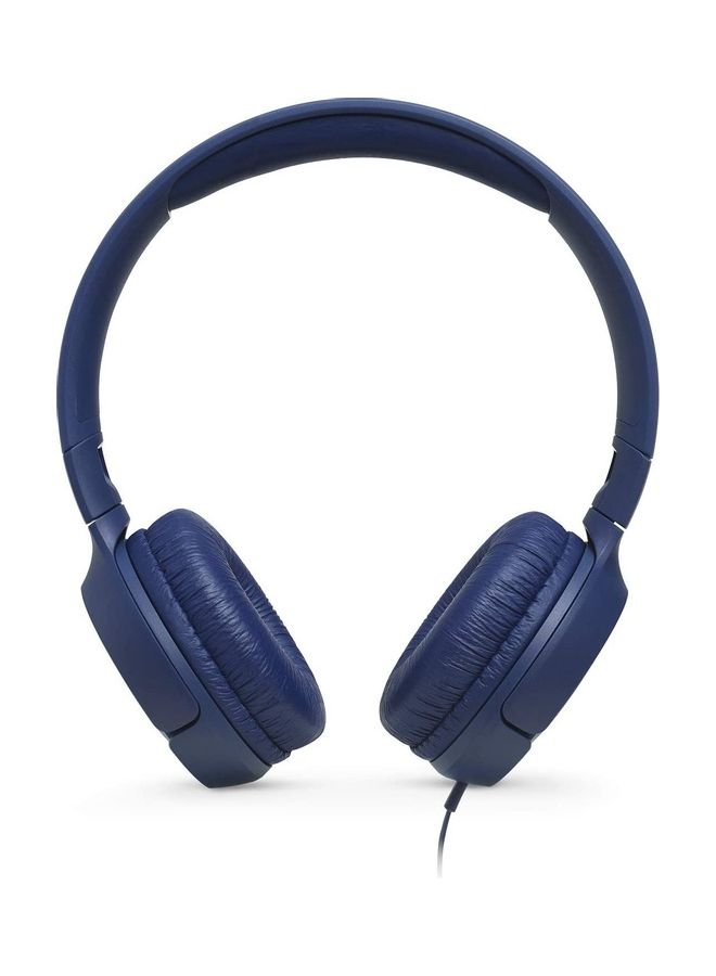 JBL Tune 500 Wired On-Ear Headphones - Deep Pure Bass - 1-Button Remote - Lightweight - Foldable - Tangle-Free Cable