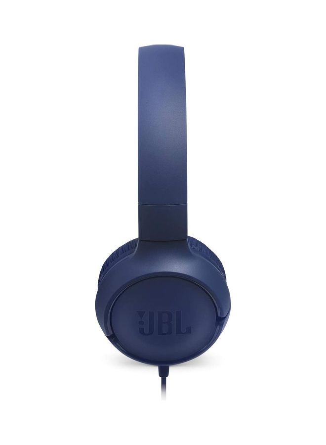 JBL Tune 500 Wired On-Ear Headphones - Deep Pure Bass - 1-Button Remote - Lightweight - Foldable - Tangle-Free Cable