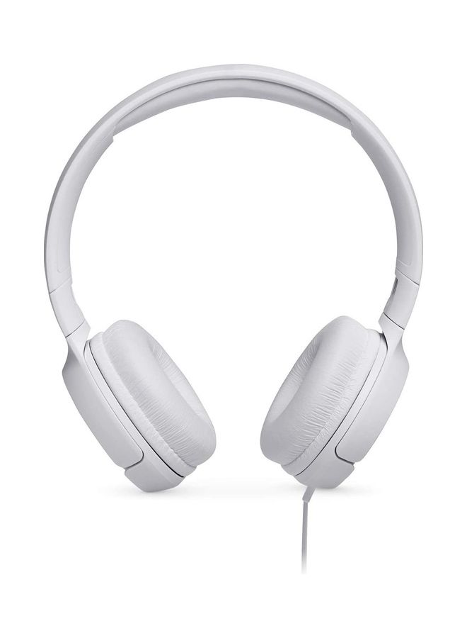 JBL Tune 500 Wired On-Ear Headphones - Deep Pure Bass - 1-Button Remote - Lightweight - Foldable - Tangle-Free Cable