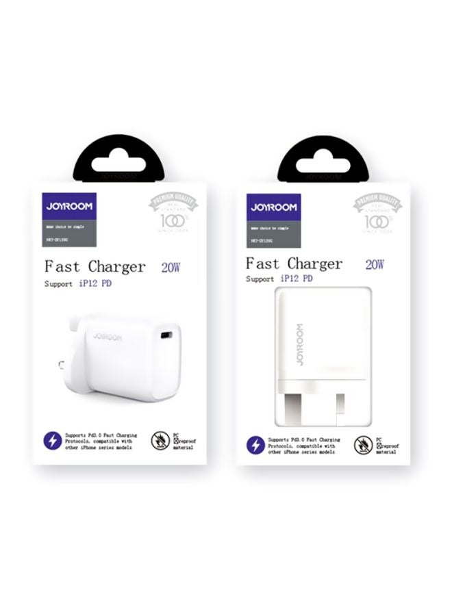 JOYROOM Fast Mobile Charging Adapter 20W White