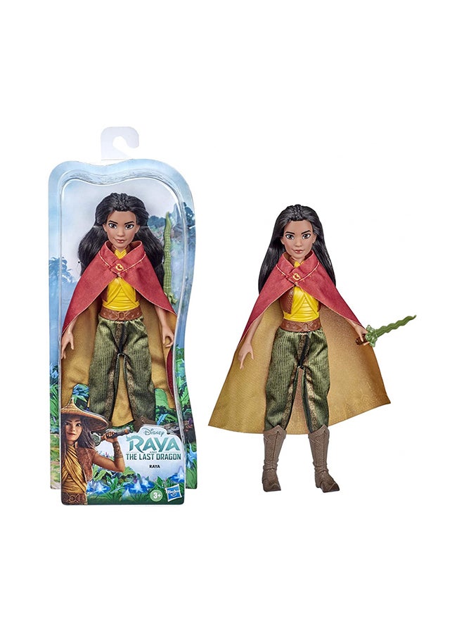 Disney Disney Raya Fashion Doll with Clothes, Shoes, and Sword, Inspired by Disney's Raya and the Last Dragon Movie, Toy for Kids 3 Years and Up 5.1x14x35.56cm