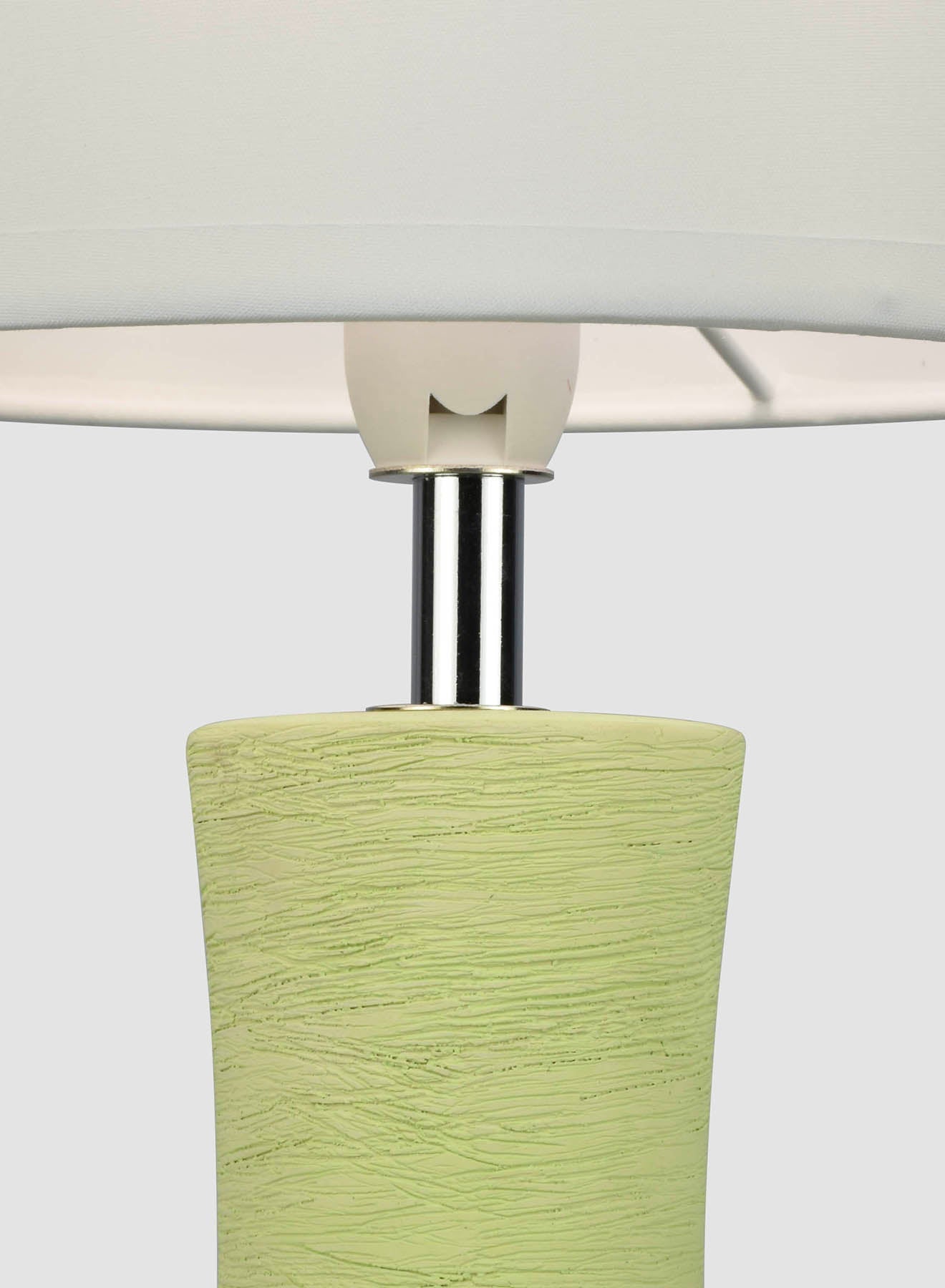 Ebb & Flow Kleiner Ceramic Table Lamp - Green/Off White (16 x 40 cm)