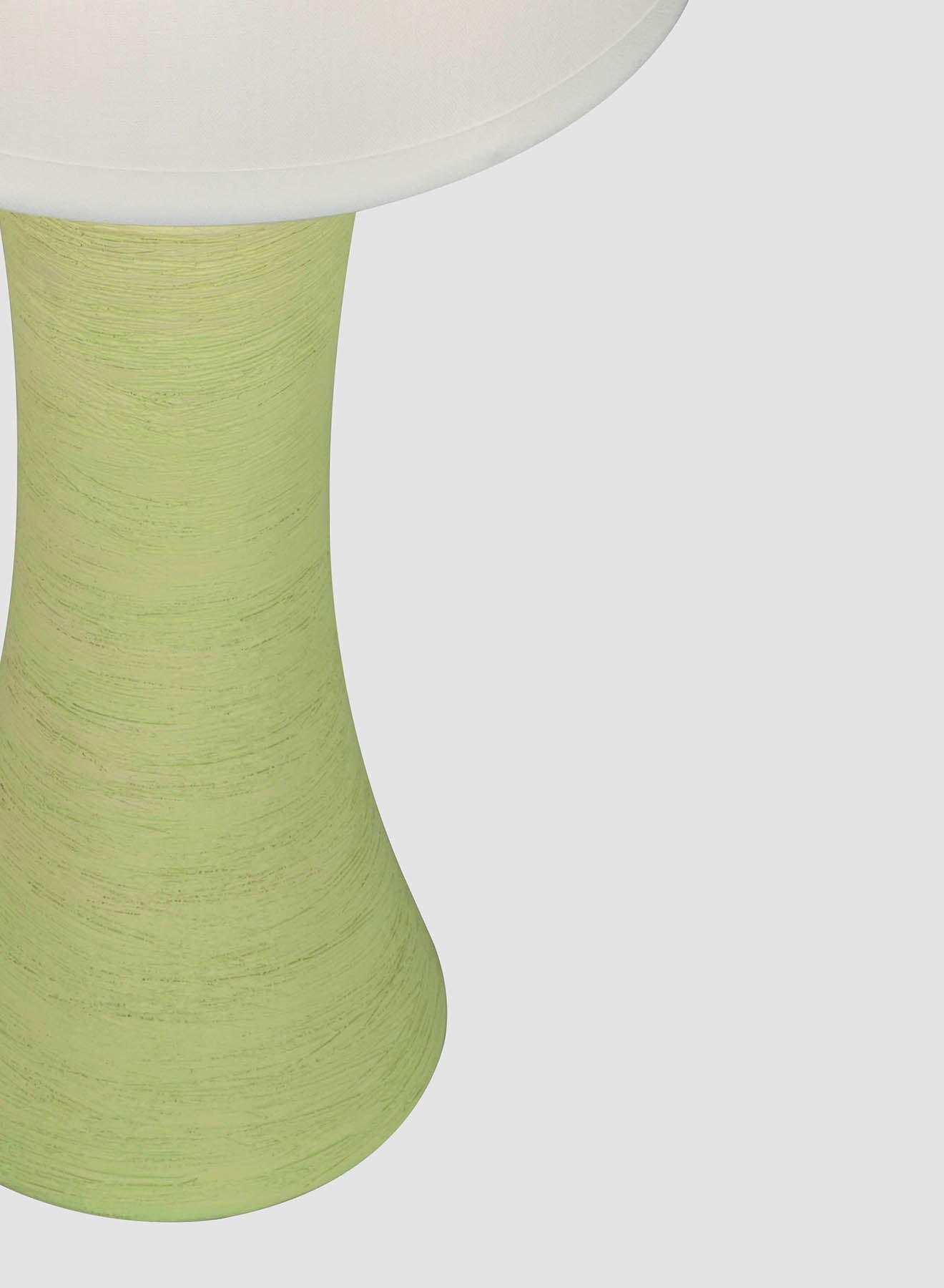 Ebb & Flow Kleiner Ceramic Table Lamp - Green/Off White (16 x 40 cm)