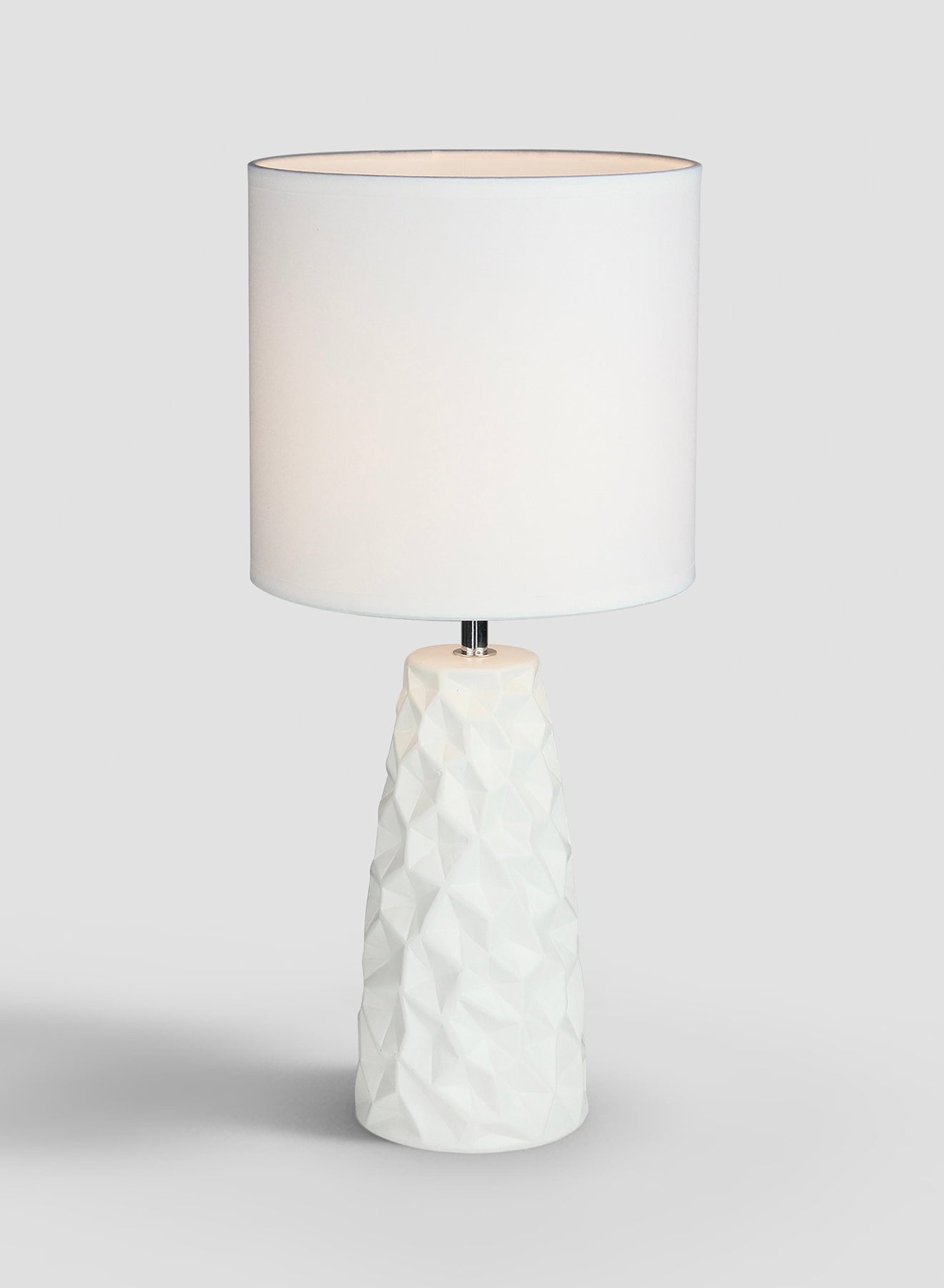 Ebb & Flow Prism Ceramic Table Lamp Unique Luxury Quality Material for the Perfect Stylish Home AT17115 Off White 20 x 43.6