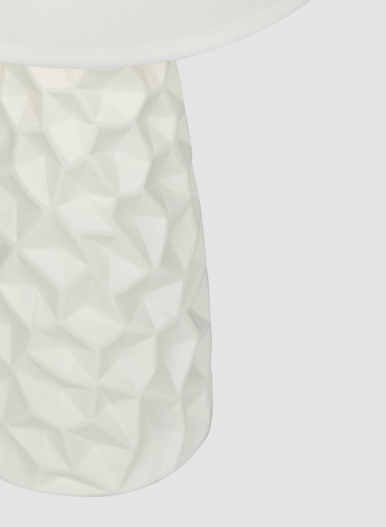 Ebb & Flow Prism Ceramic Table Lamp Unique Luxury Quality Material for the Perfect Stylish Home AT17115 Off White 20 x 43.6