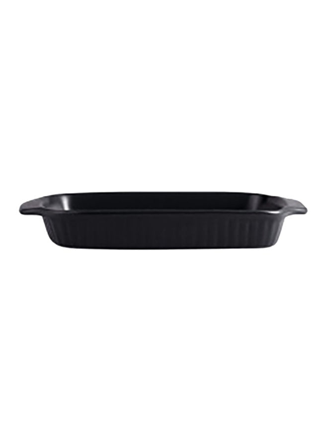 Amal Ceramic Serving Platter - Square - Serving Plate - Serving Dishes - Tray -  Black 11inch