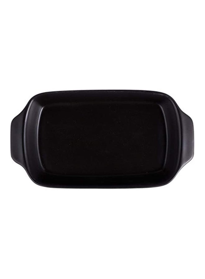 Amal Ceramic Serving Platter - Square - Serving Plate - Serving Dishes - Tray -  Black 11inch