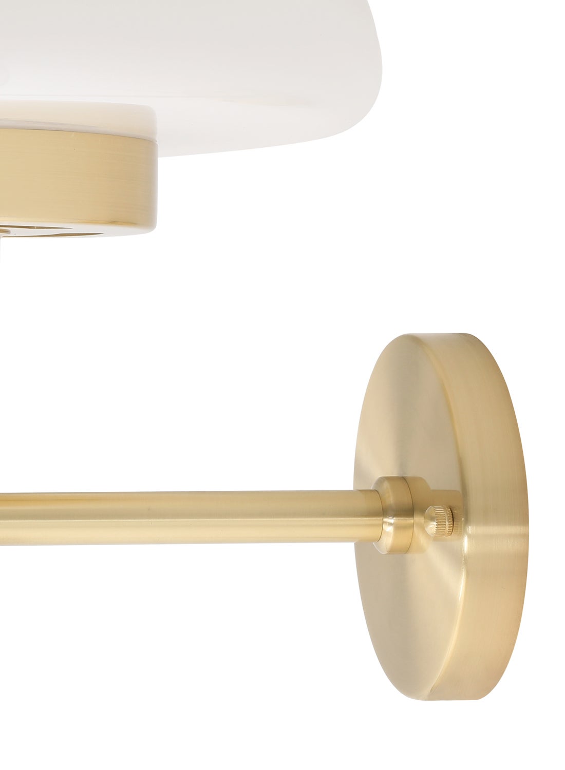 Ebb & Flow Elegant Style Wall Light Unique Luxury Quality Material for the Perfect Stylish Home Gold/White Satin Brass/White