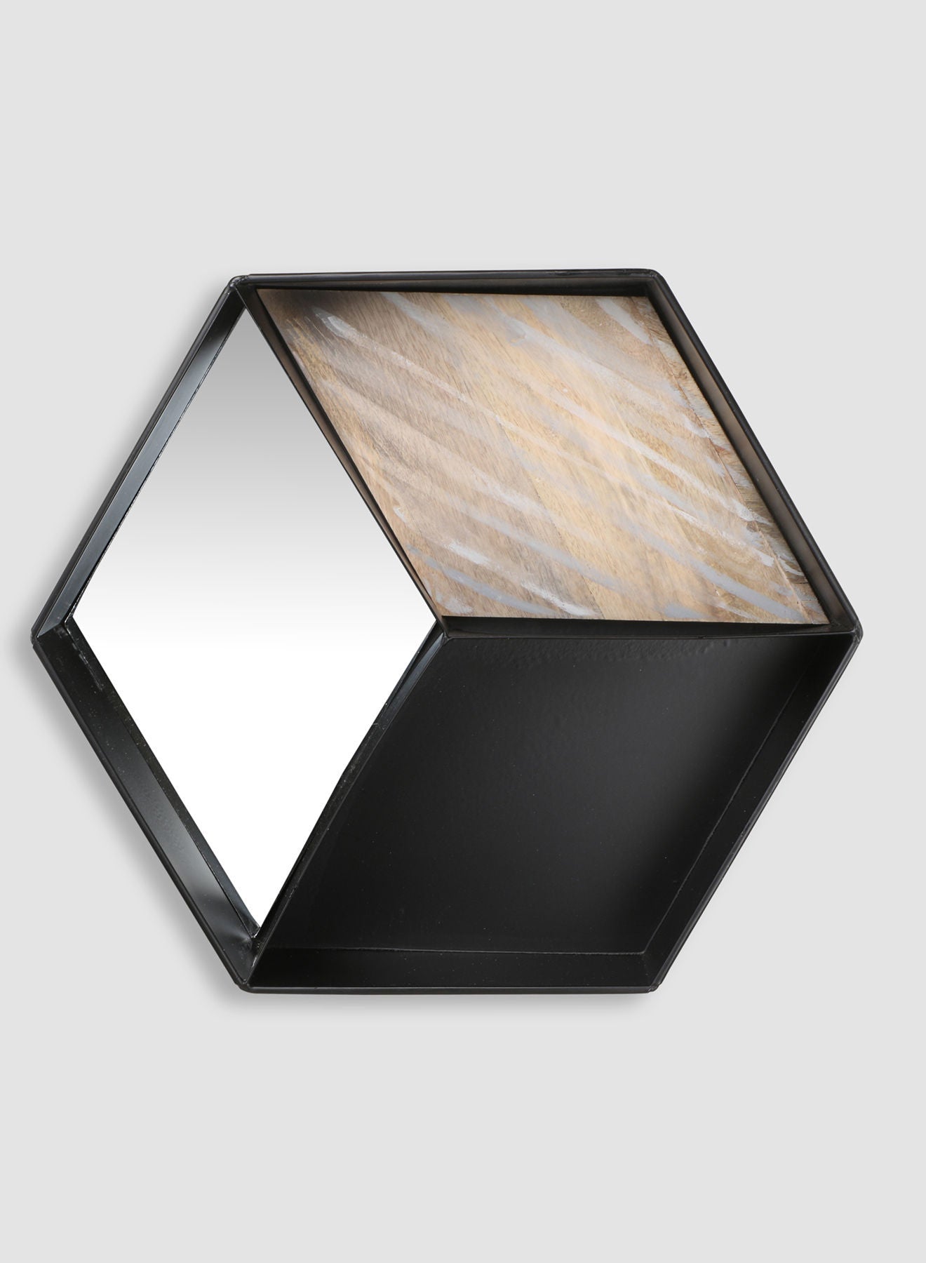 Switch Mirror With Storage/Shelves Unique Luxury Quality Material For The Perfect Stylish Home CCM12737 Black L45 x H39.5cm