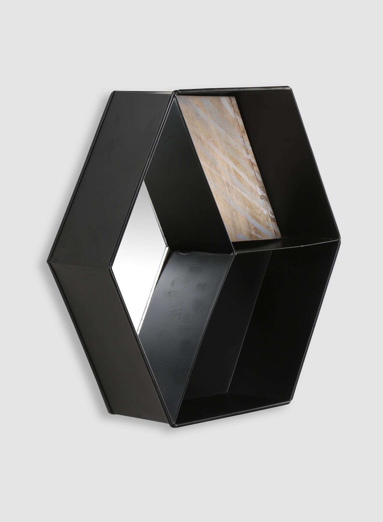 Switch Mirror With Storage/Shelves Unique Luxury Quality Material For The Perfect Stylish Home CCM12737 Black L45 x H39.5cm