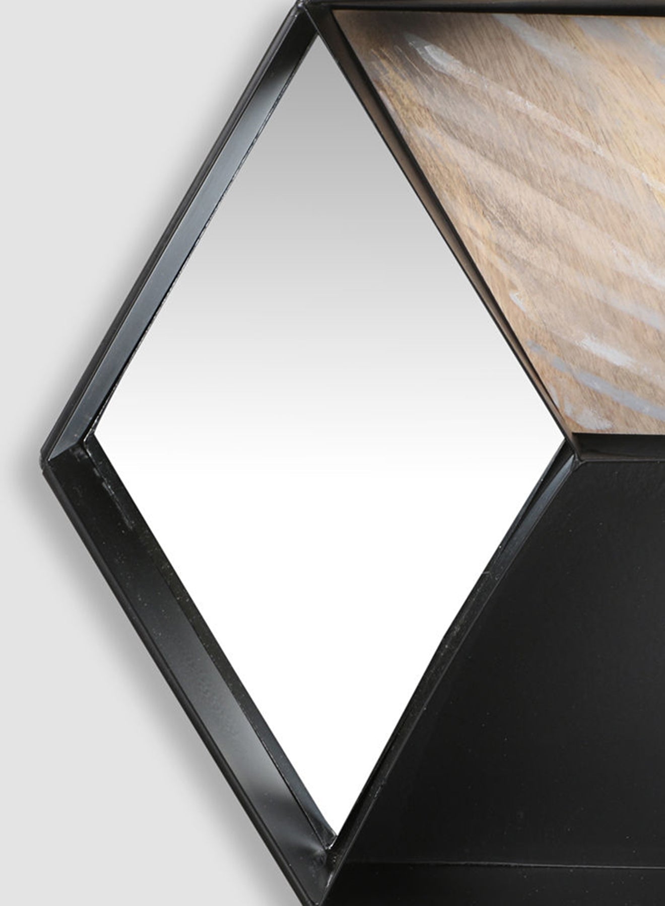 Switch Mirror With Storage/Shelves Unique Luxury Quality Material For The Perfect Stylish Home CCM12737 Black L45 x H39.5cm