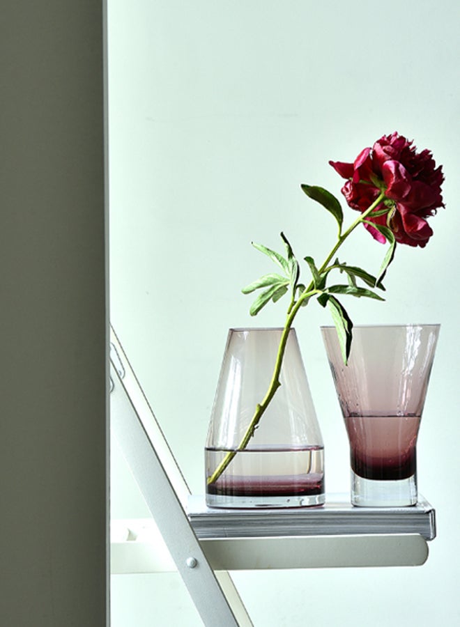 Switch Modern Handmade Glass Flower Vase Unique Luxury Quality Material For The Perfect Stylish Home BX20/803/P Pink 19cm