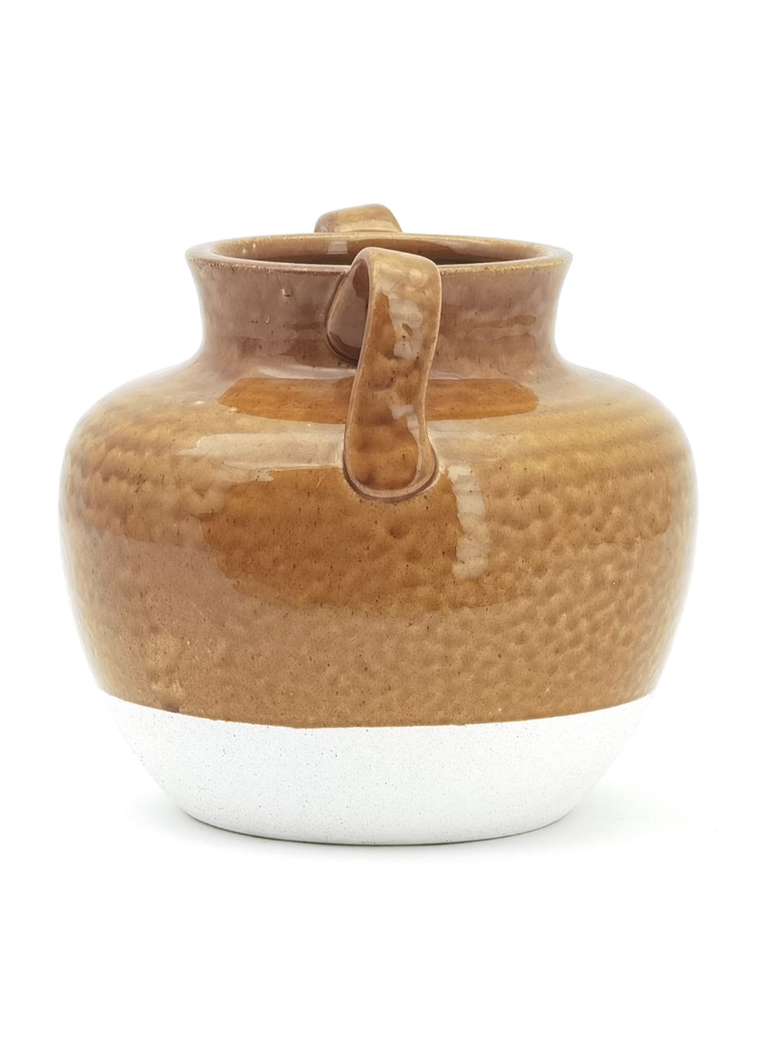 Ebb & Flow Classic Artistic Shape Ceramic Vase Unique Luxury Quality Material For The Perfect Stylish Home N13-174 Amber 28.5 x 25.5cm