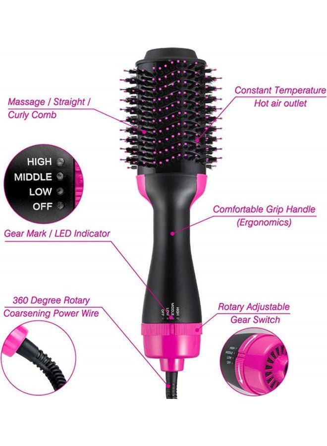 Generic Hot Air Brush With Wire Pink/Black