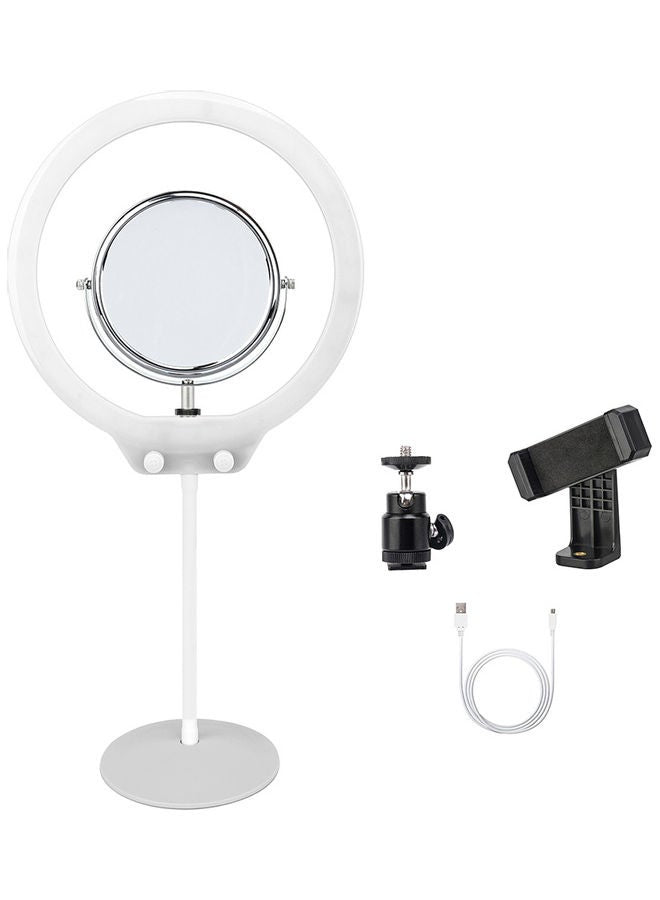 Zomei Portable LED Ring Light Set White