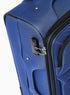 Expandable Softside Spinner Aluminium Iron Tie Rod Luggage Trolley with TSA lock, 20 Inch Blue