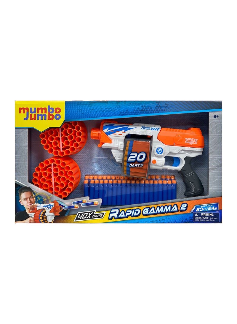 Mumbo Jumbo 43-Piece Foam Launcher Set With Foam Darts And Barrels