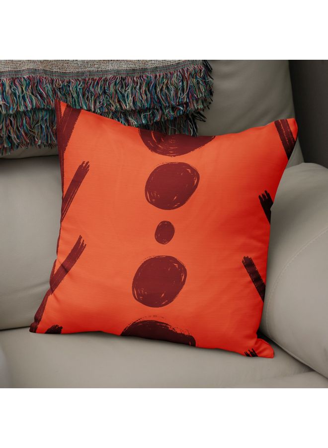 Bonamaison Decorative Cushion Cover cotton Multicolour 50x50cm ORANGE