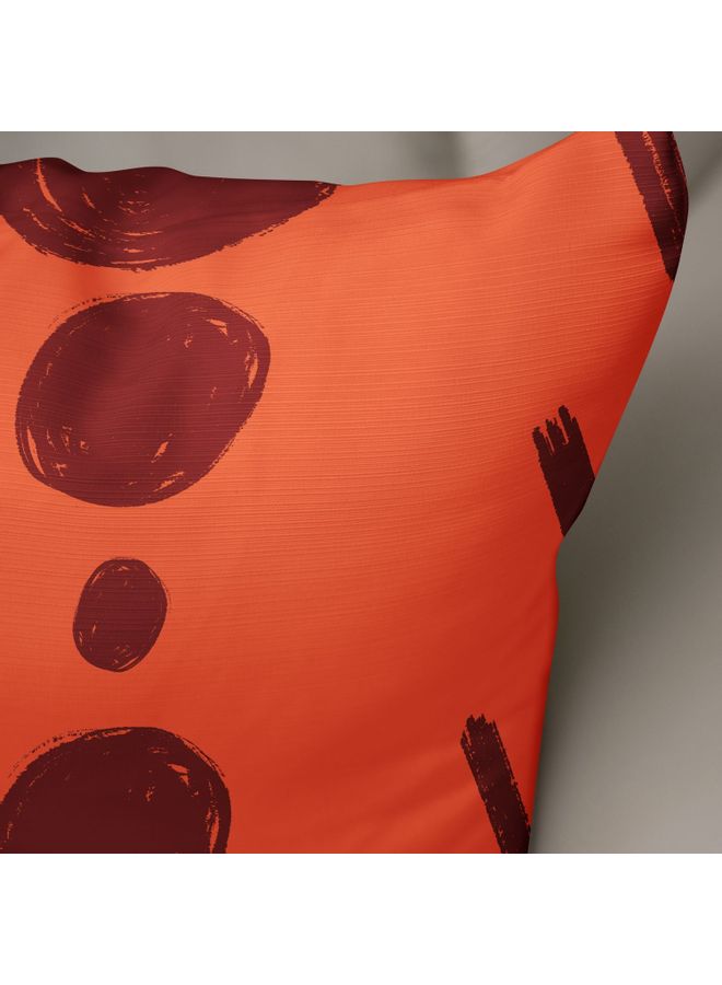 Bonamaison Decorative Cushion Cover cotton Multicolour 50x50cm ORANGE