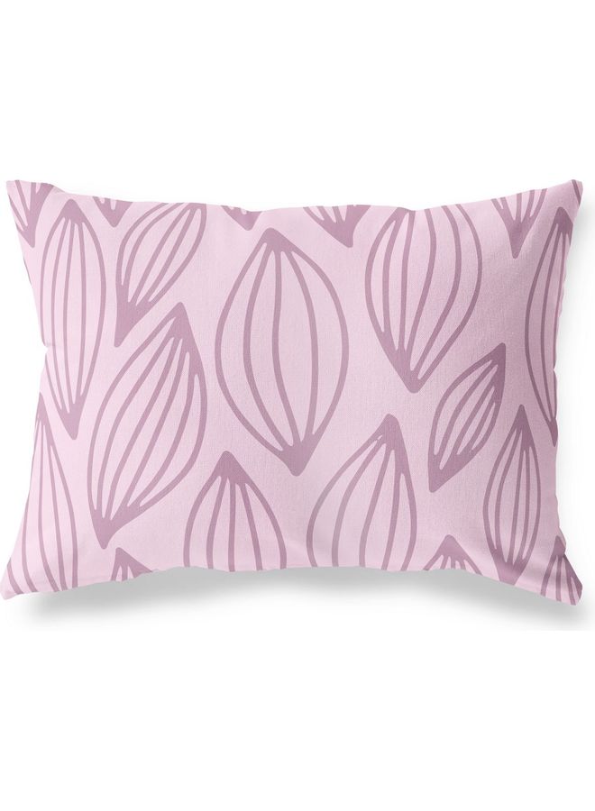 Bonamaison Cushion Cover cotton Multicolour 45x60cm LIGHT PURPLE