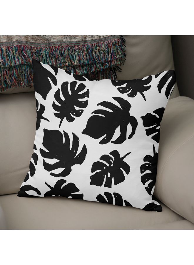 Bonamaison Decorative Cushion Cover cotton Multicolour 50x50cm WHITE - BLACK