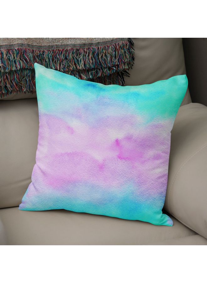 Bonamaison Decorative Cushion Cover cotton Multicolour 50x50cm LIGHT BLUE - PURPLE