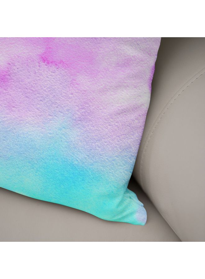 Bonamaison Decorative Cushion Cover cotton Multicolour 50x50cm LIGHT BLUE - PURPLE