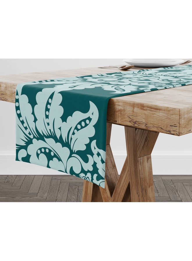 Bonamaison Polyester Table Runner Blue 150x50cm