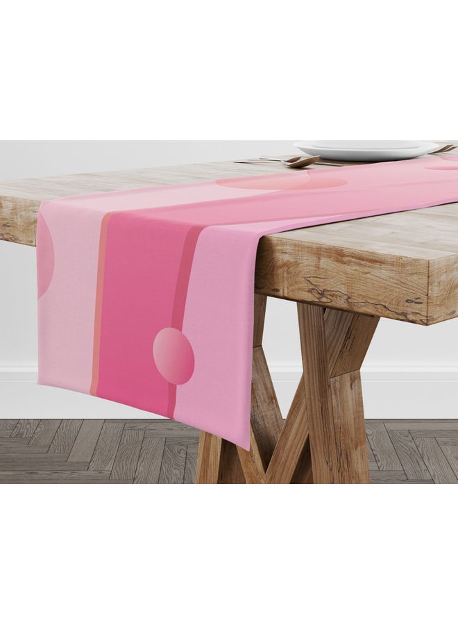 Bonamaison Polyester Table Runner Pink 150x50cm