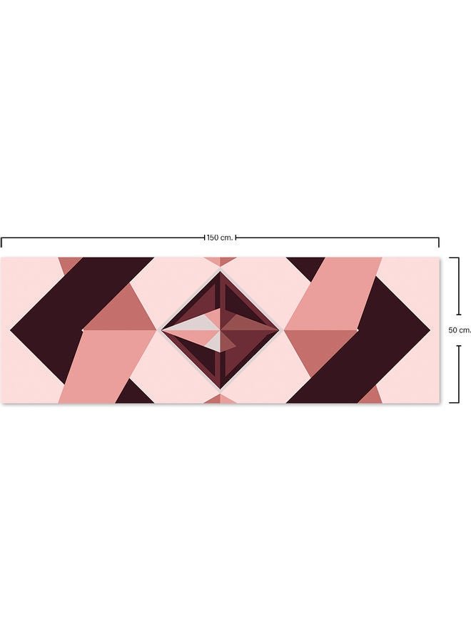 Bonamaison Polyester Table Runner Pink/Maroon 150x50cm