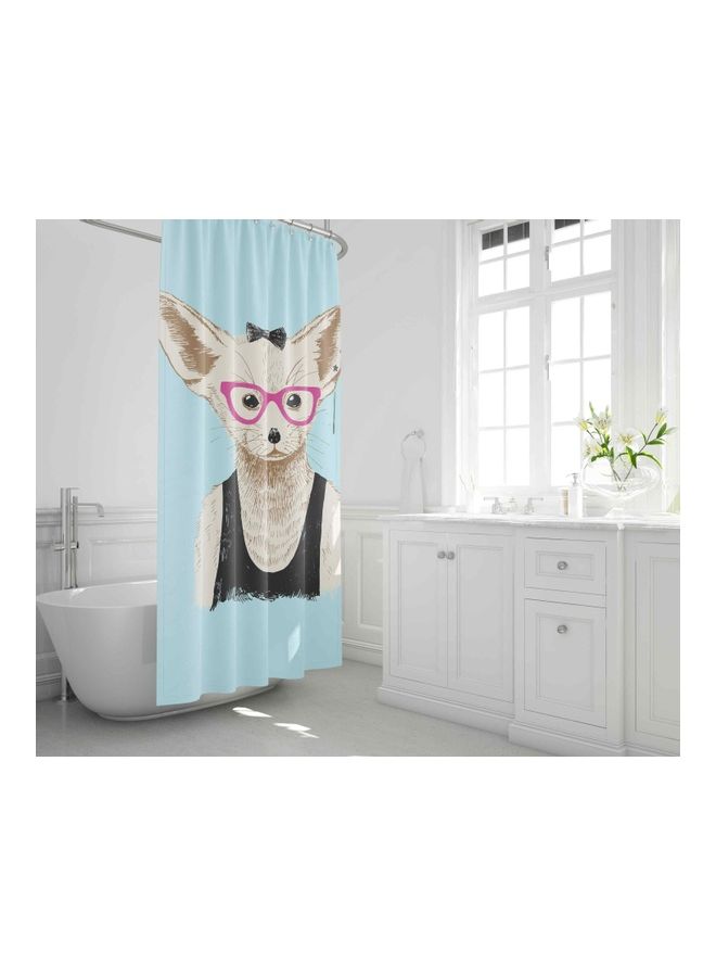 Bonamaison Printed Shower Curtain Multicolour 150 x 200cm MOUSE PRINT