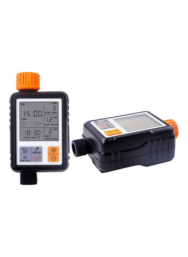 EzzySo Large Screen Automatic Watering Timer Black/Orange