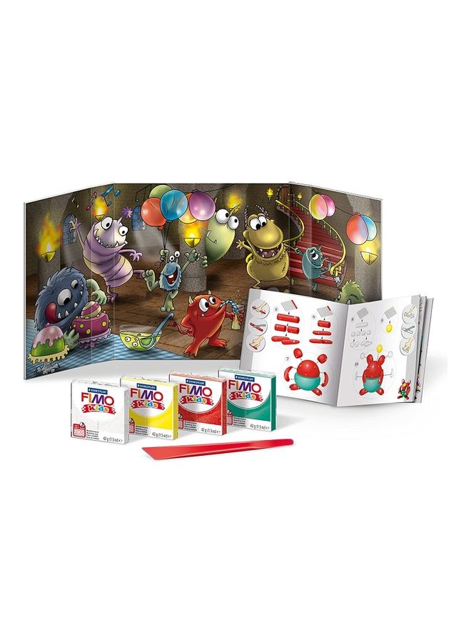 STAEDTLER Fimo Kids Playtime and Modelling Monsters Set Multicolour