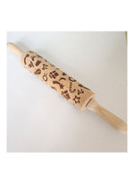 Generic Wooden Rolling Pin Fondant Cake Decoration Roller Beige