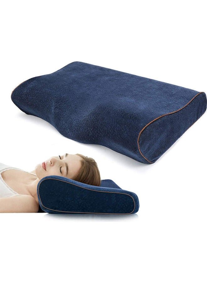 Arabest Orthopedic Cervical Neck Pillow For Pain Sufferers Polyester Blue 50x30x10cm