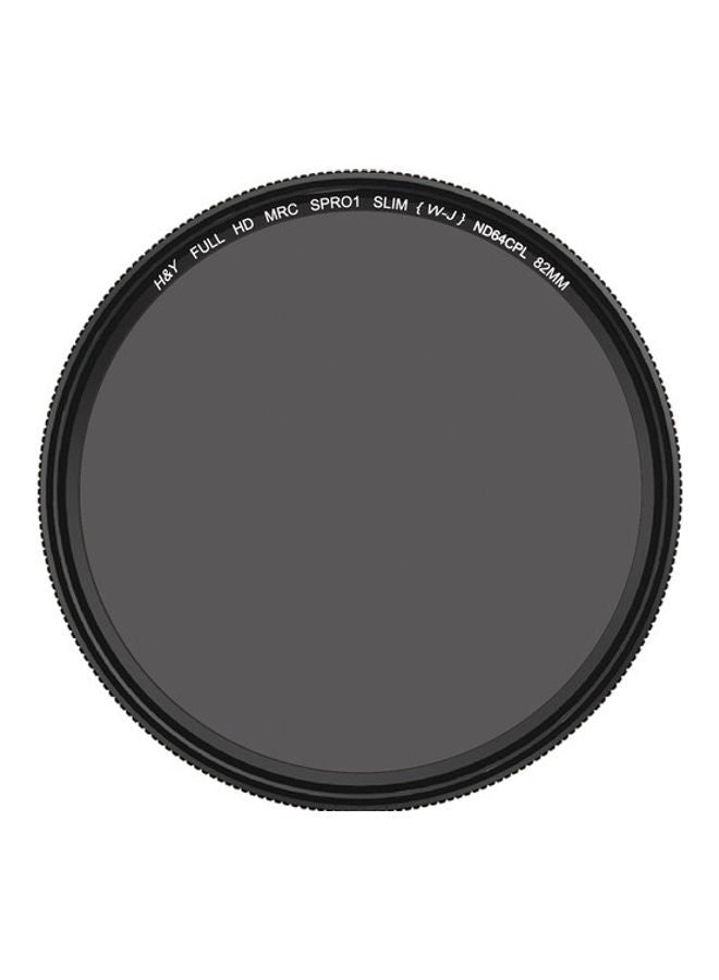 H&Y HD MRC Circular ND64+CPL Filter 82mm Black