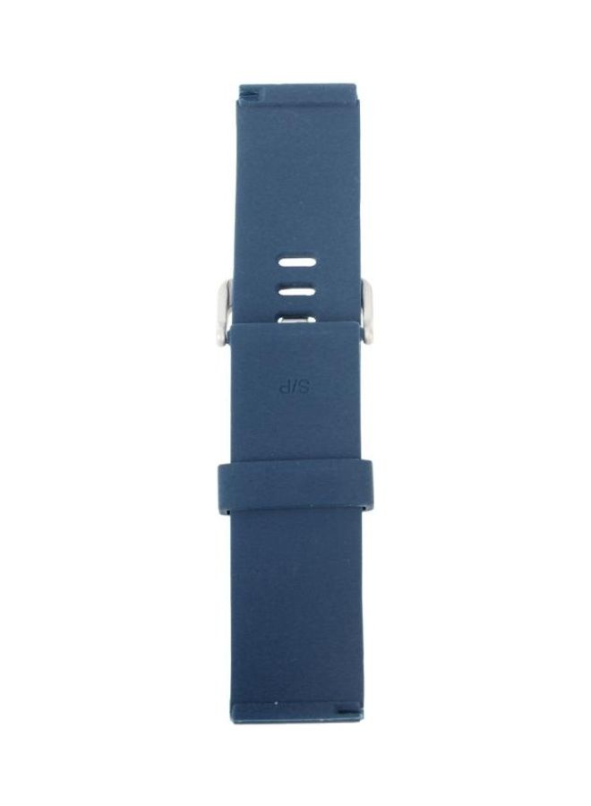 BGM Oblique Texture Silicone Watchband For Fitbit Blaze Watch Large Size, Length: 17-20cm Dark Blue