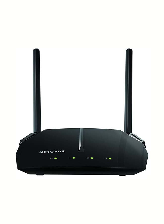 WiFi Router (R6120) - AC1200 Dual Band Wireless Speed (up to 1200 Mbps) | Up to 1200 sq ft Coverage & 20 Devices | 4 x 10/100 Fast Ethernet and 1 x 2.0 USB ports Black