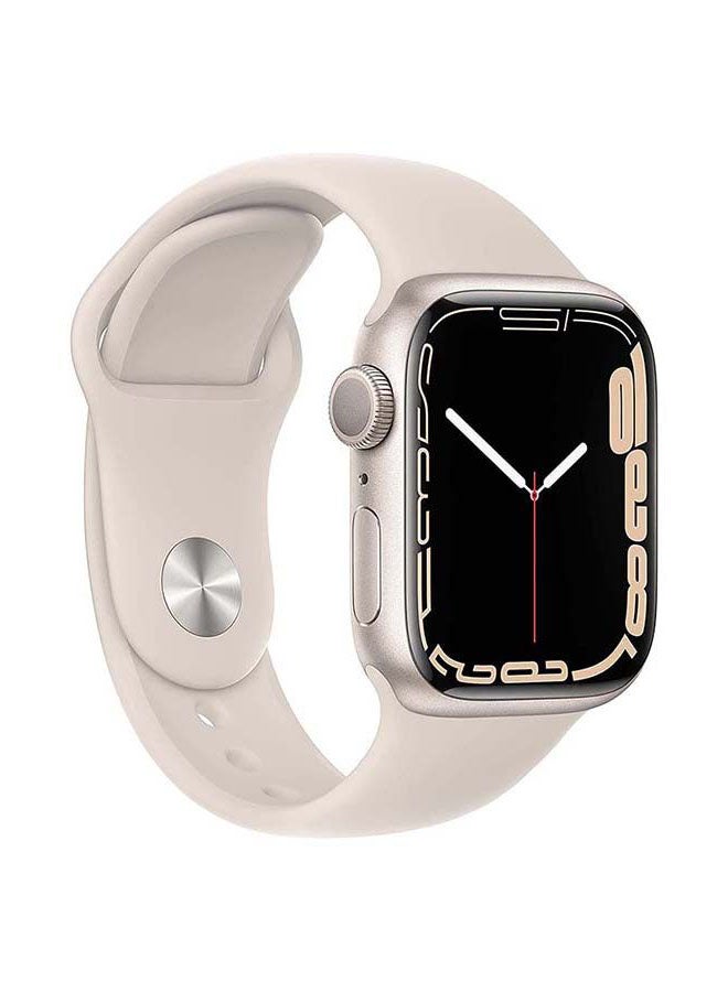 Apple Watch Series 7 GPS 41mm Aluminium Case With Sport Band Starlight