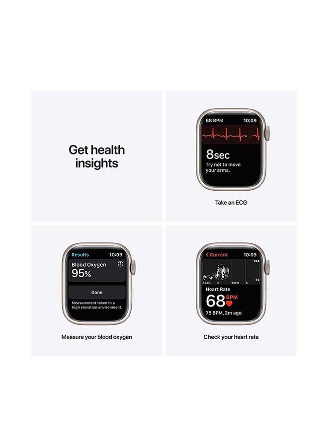 Apple Watch Series 7 GPS 41mm Aluminium Case With Sport Band Starlight