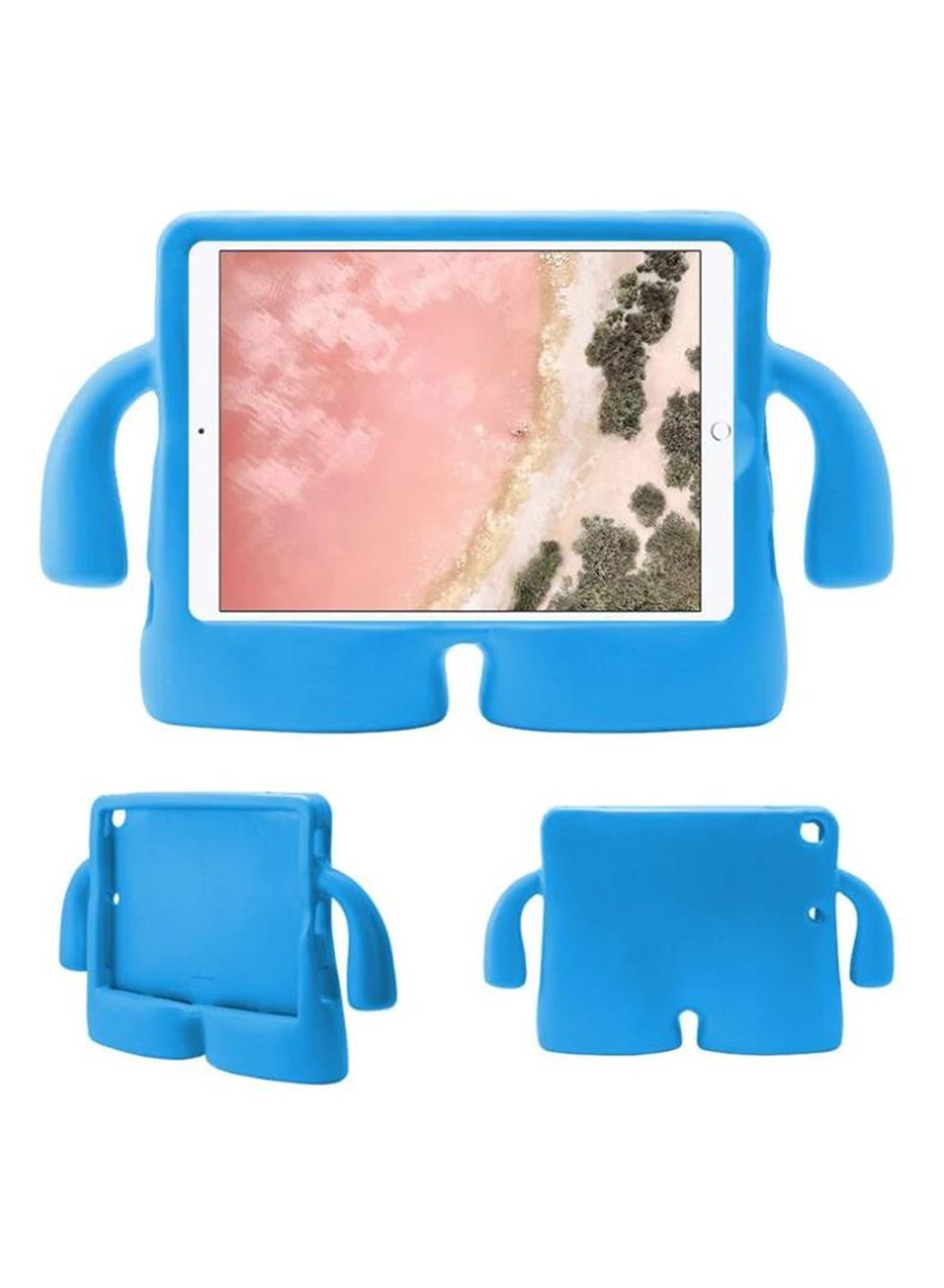 Rock Pow Kids Friendly Shockproof Silicone Case For iPad 7th Generation/iPad Air 3 blue