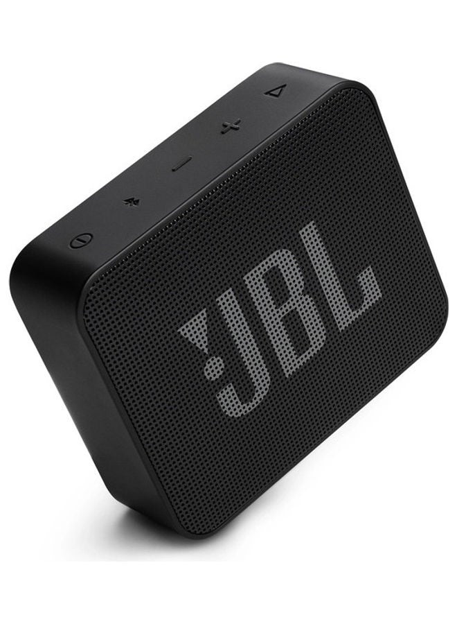 مكبر صوت محمول مقاوم للماء JBL Go Essential - صوت JBL Pro الأصلي مع جهير عميق، مقاوم للماء بمعيار IPX7، بث لاسلكي، بطارية تدوم 5 ساعات - أسود