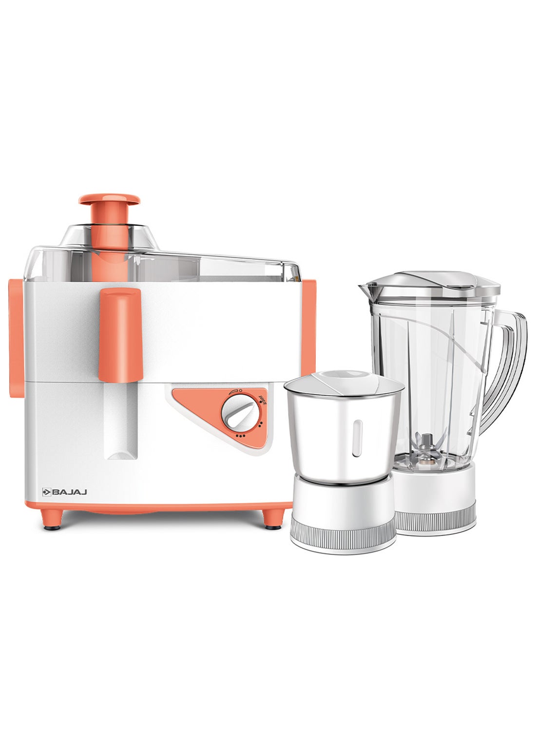 Bajaj Neo Jx4 Juicer Mixer Grinder 450 W 410700 White/Orange