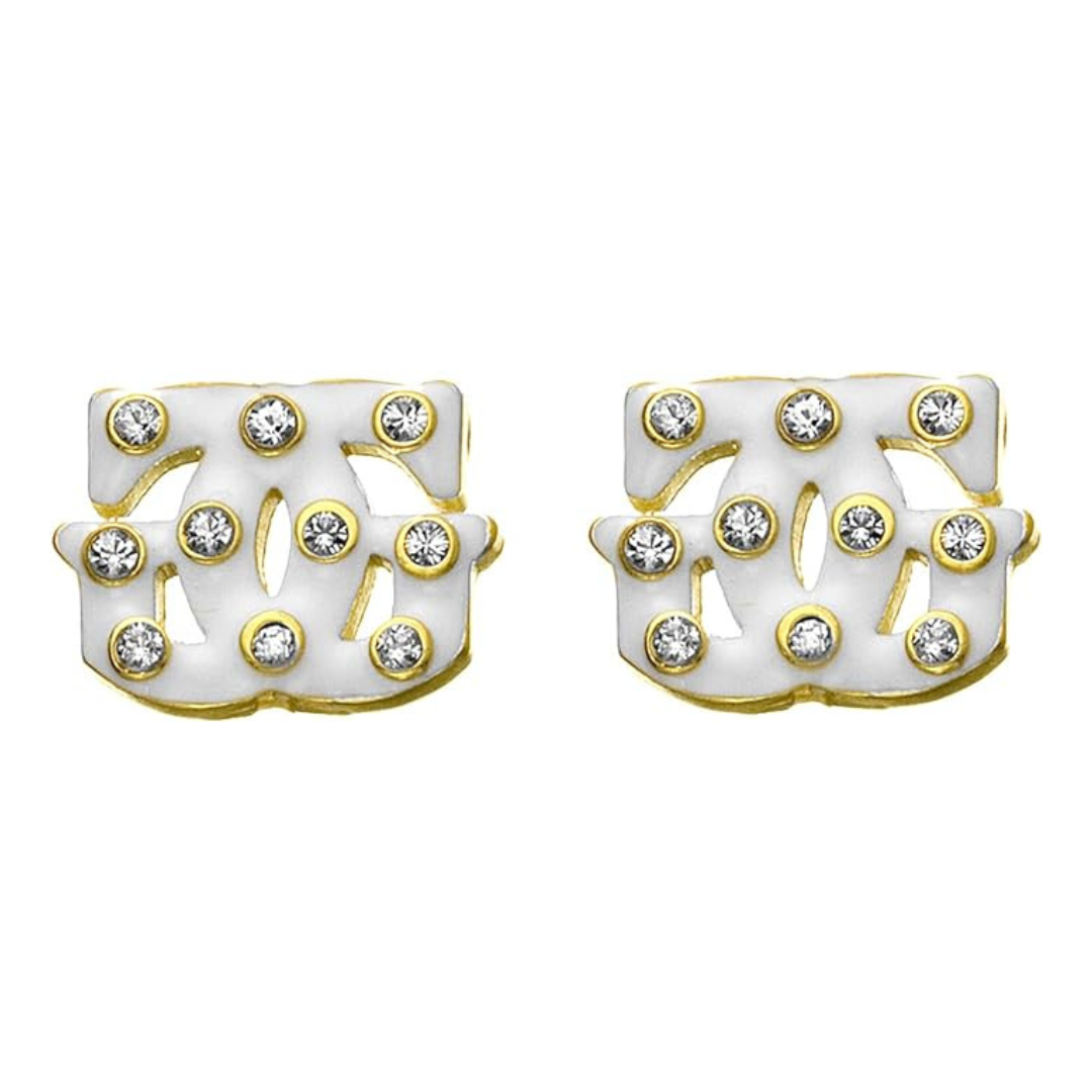 Guess UFE30805 Studded Logo Push-Back Clasp Earrings for Women