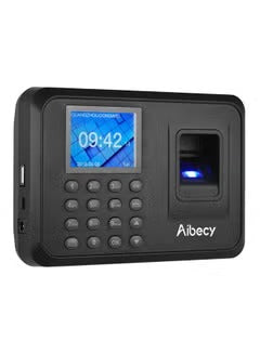 Aibecy Biometric Fingerprint Password Attendance Machine Black